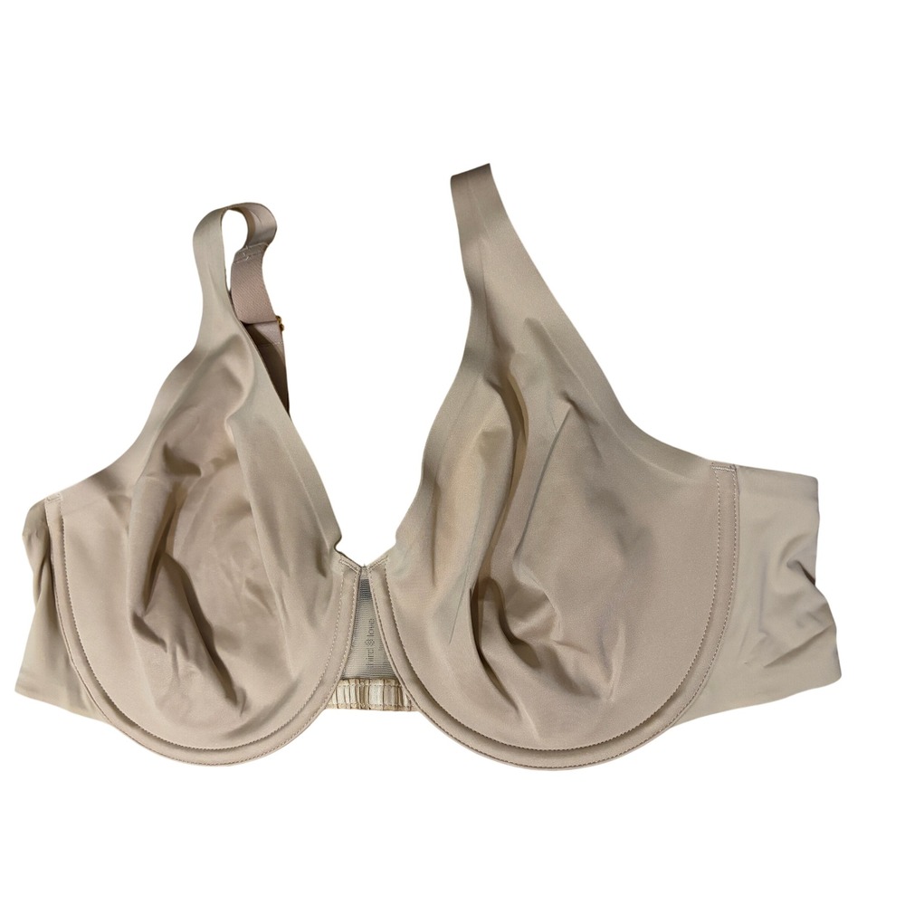 ThirdLove 24/7 Classic Uplift Plunge Bra Taupe Nude 36C Gold Hardware Unlined